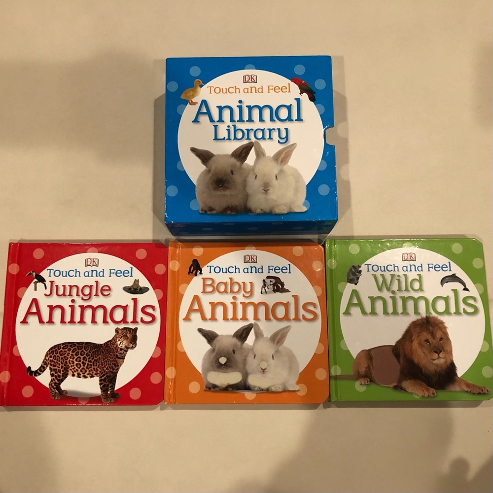 Touch and Feel Animal Library Book Set of 3
